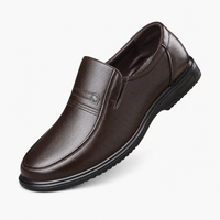 Dark Brown Emblem Loafers