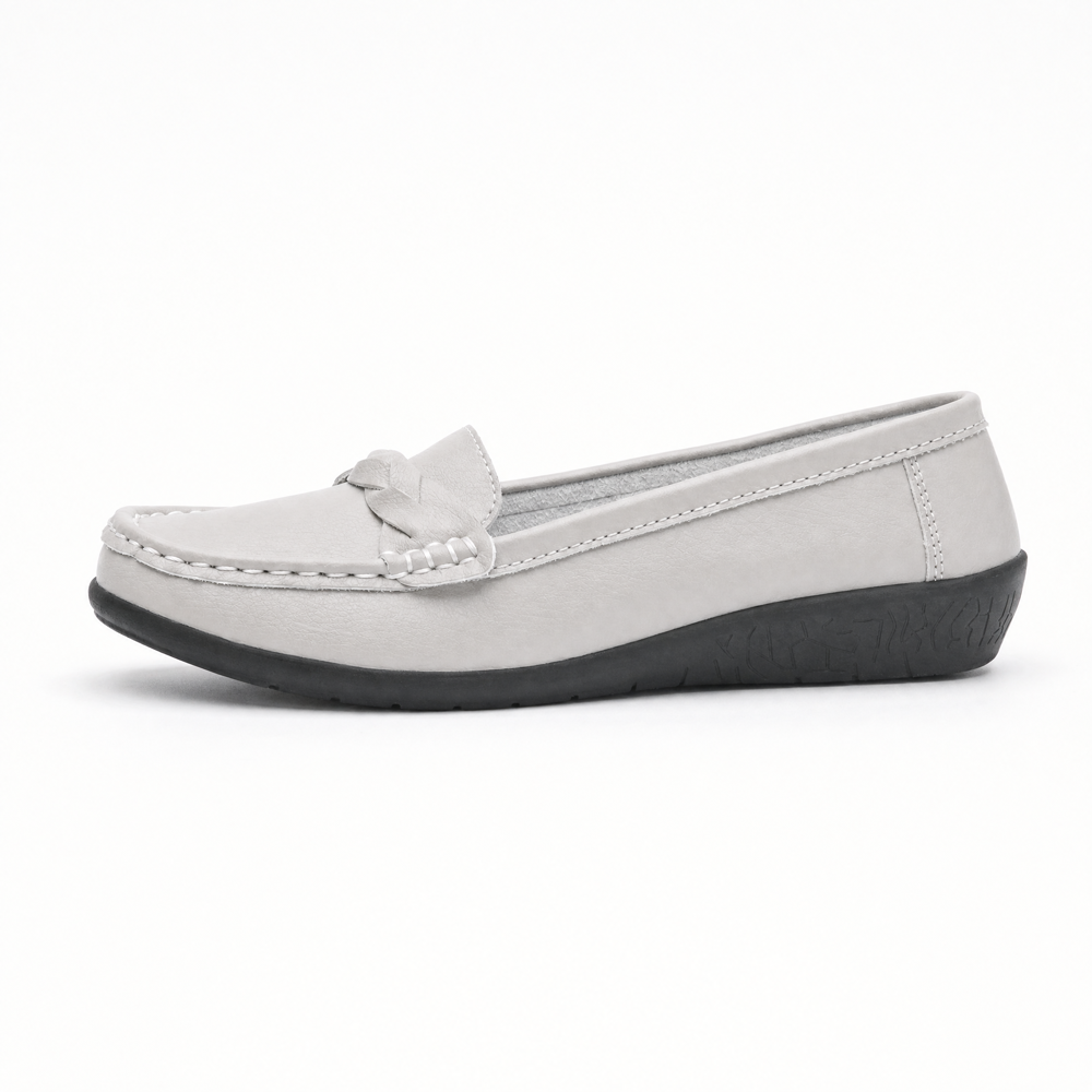Grey Sport Stripe Sole Loafers
