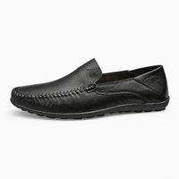 Black Braided Vamp Loafers