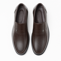 Dark Brown Emblem Loafers