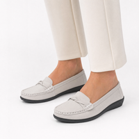 Grey Sport Stripe Sole Loafers