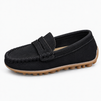 Penny Stitch Suede Loafers Kids