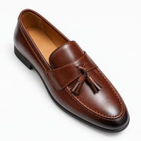 Dark Brown Tassel Loafers Polished