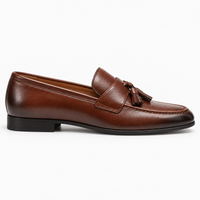 Dark Brown Tassel Loafers Polished