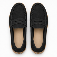 Penny Stitch Suede Loafers Kids