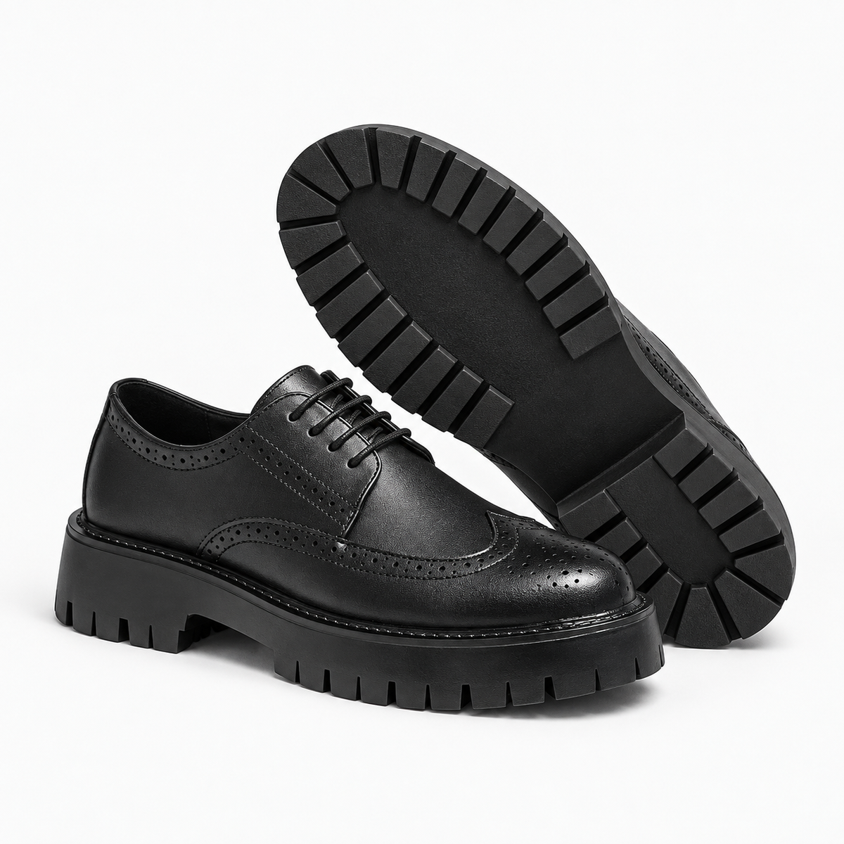 Lace Up Platform Loafers Chunky