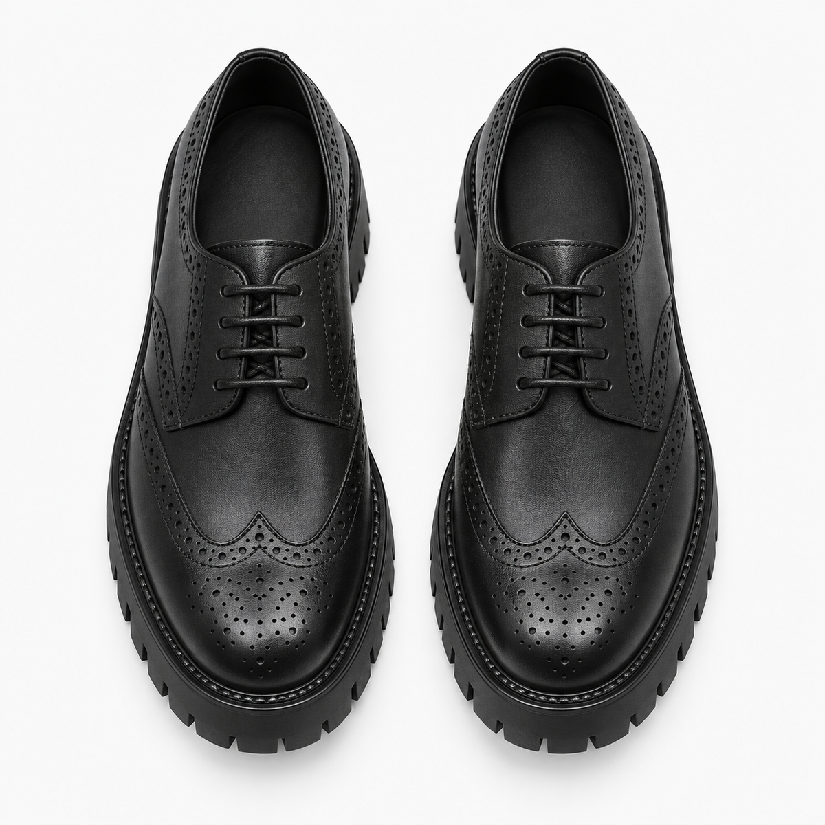 Lace Up Platform Loafers Chunky