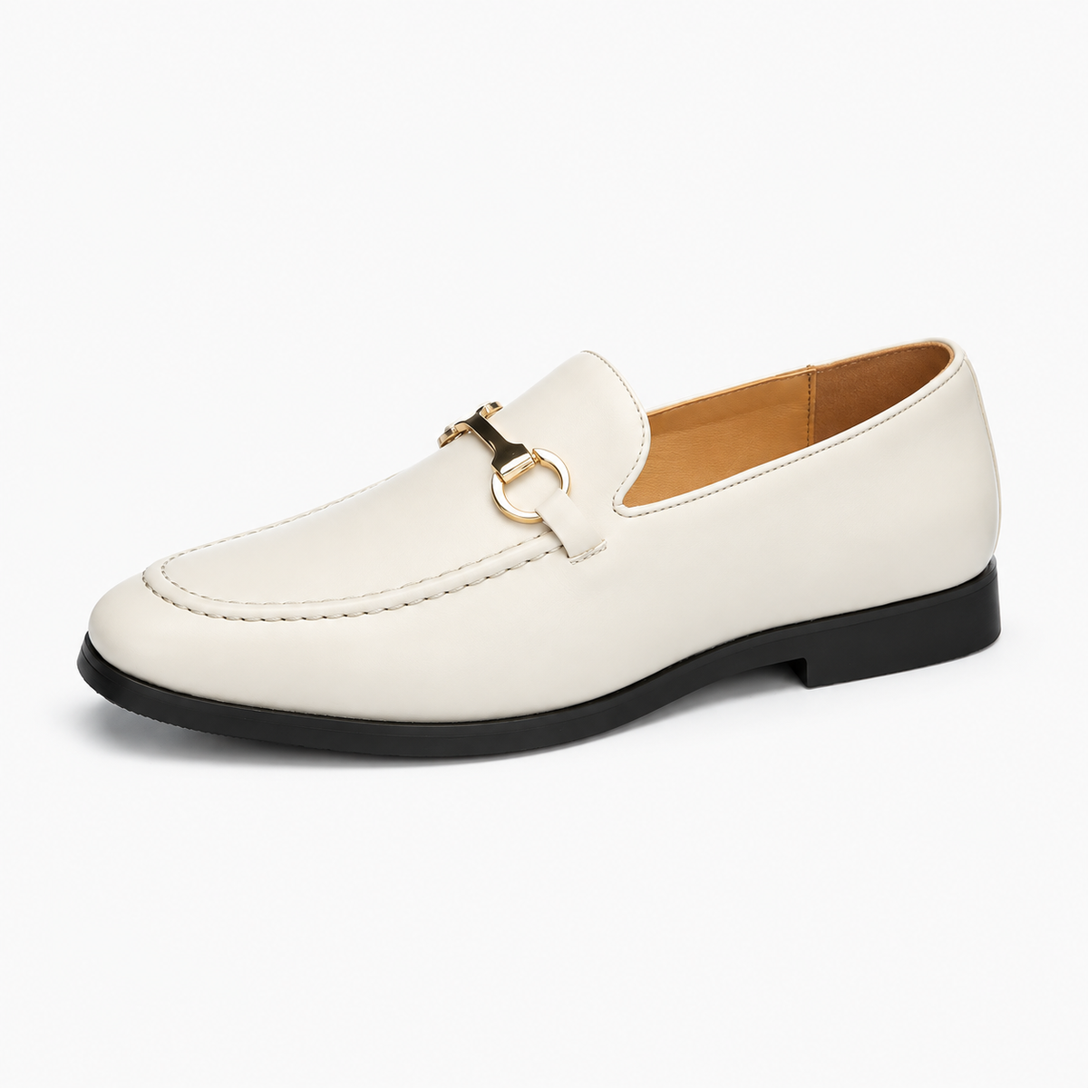 Golden Horsebit Mens Loafers Square