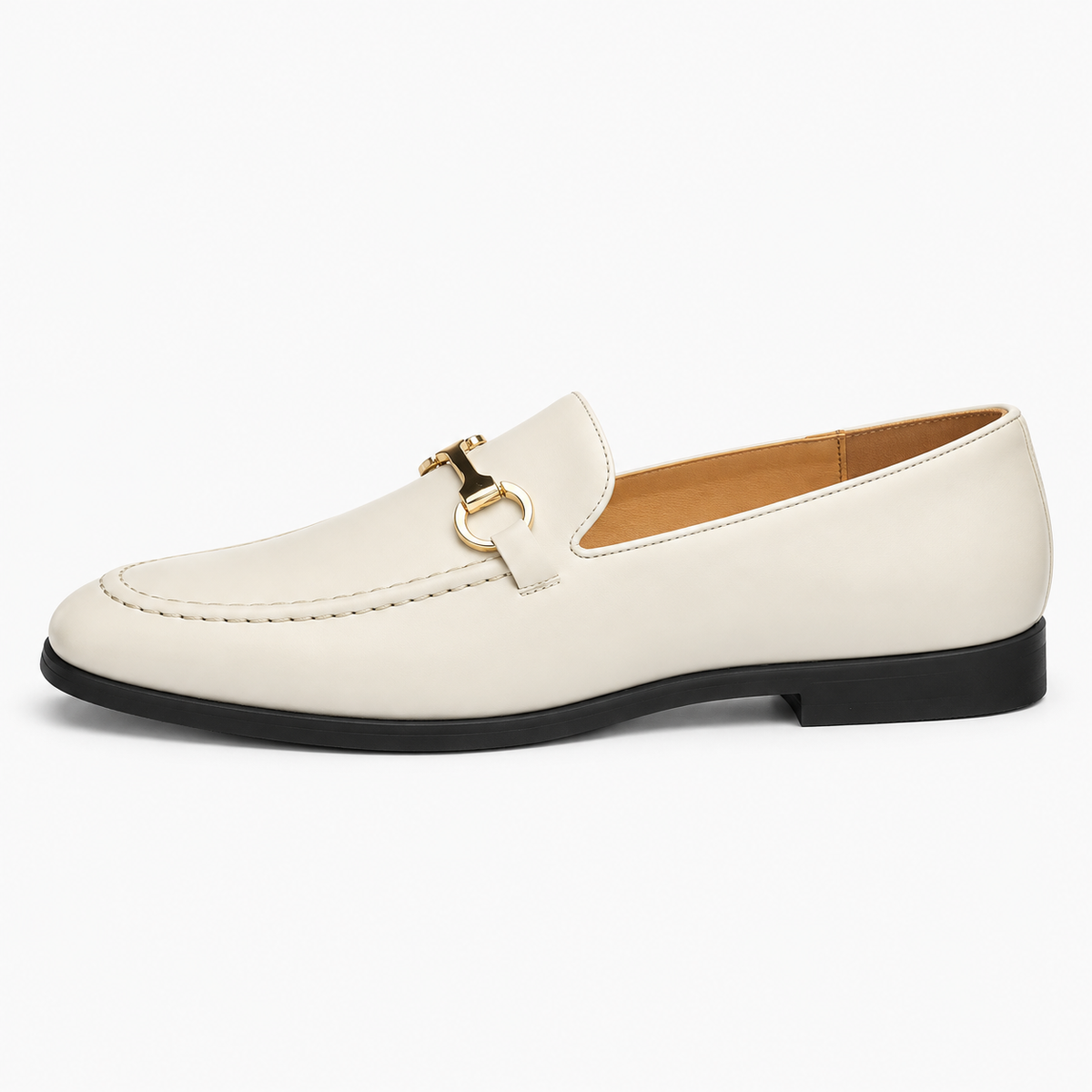 Golden Horsebit Mens Loafers Square
