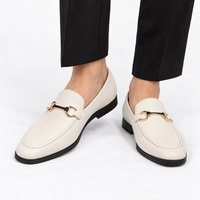 Golden Horsebit Mens Loafers Square