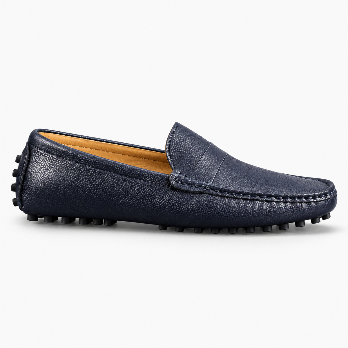 Navy Patent Boat Loafers