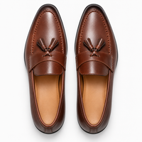 Dark Brown Tassel Loafers Polished