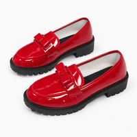 Red Patent Bow Loafers