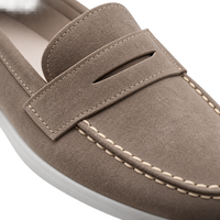 Suede Penny Loafers Oxford Flat