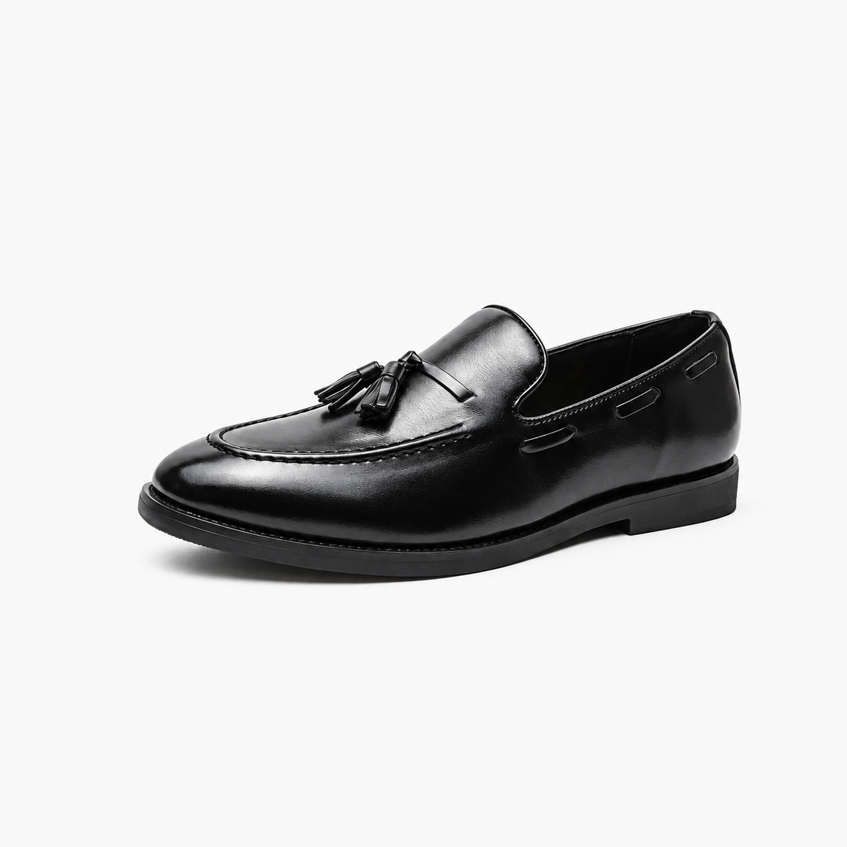 Black Patent Tassel Loafers Formal