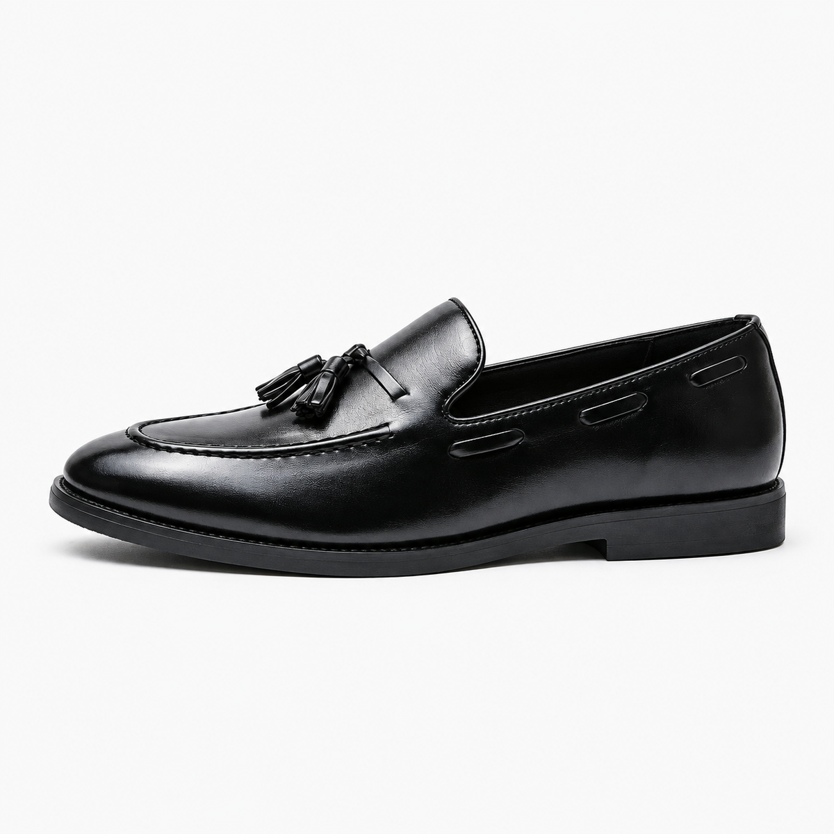 Black Patent Tassel Loafers Formal