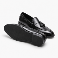 Black Patent Tassel Loafers Formal
