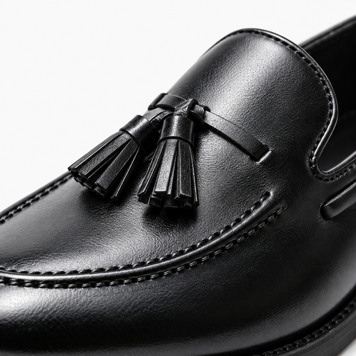 Black Patent Tassel Loafers Formal