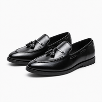 Black Patent Tassel Loafers Formal
