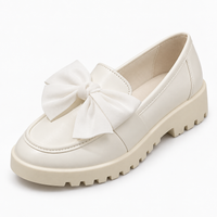 Bow Detail Platform Loafers Chunky