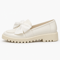 Bow Detail Platform Loafers Chunky