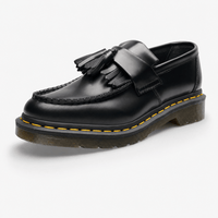 Gentry Morris 35 / Black Chunky Fringe Tassel Loafers Contrast