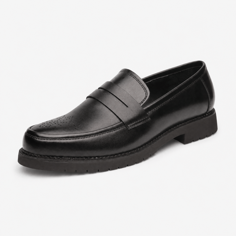 Gentry Morris 38 / Black Black Penny Mens Loafers Formal