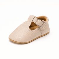 Gentry Morris Beige / 0-6 Months Buckle Strap Baby Loafers Flat
