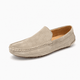 Gentry Morris Beige / 38 Brown Driving Suede Loafers Stitched