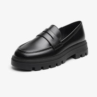 Gentry Morris Black / 2.5 Penny Loafers Black Block Heel