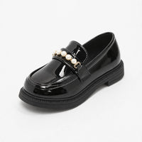 Gentry Morris Black / 21 Pearl Detail Black Loafers Chunky