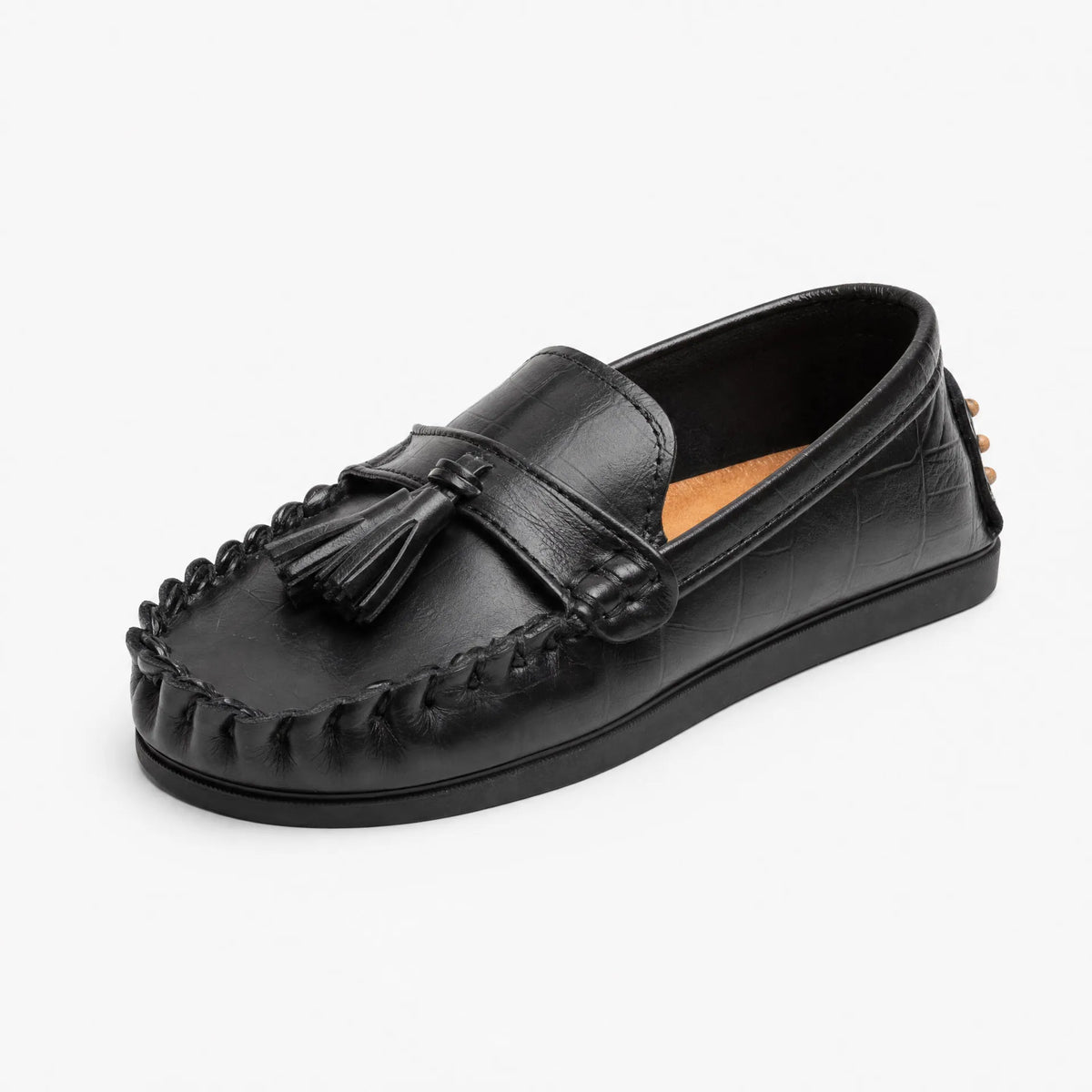 Gentry Morris Black / 21 Tassel Loafers Kids Detail