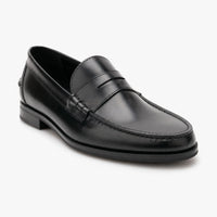 Gentry Morris Black / 38 Black Penny Loafers Polished Formal