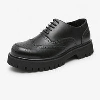 Gentry Morris Black / 5 Laced Platform Loafers Chunky Sole