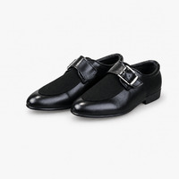Gentry Morris Black Buckle Patent Loafers Boys