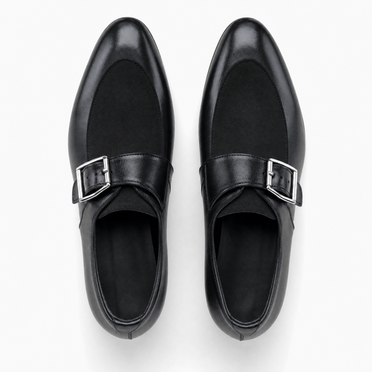 Gentry Morris Black Buckle Patent Loafers Boys