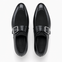 Gentry Morris Black Buckle Patent Loafers Boys