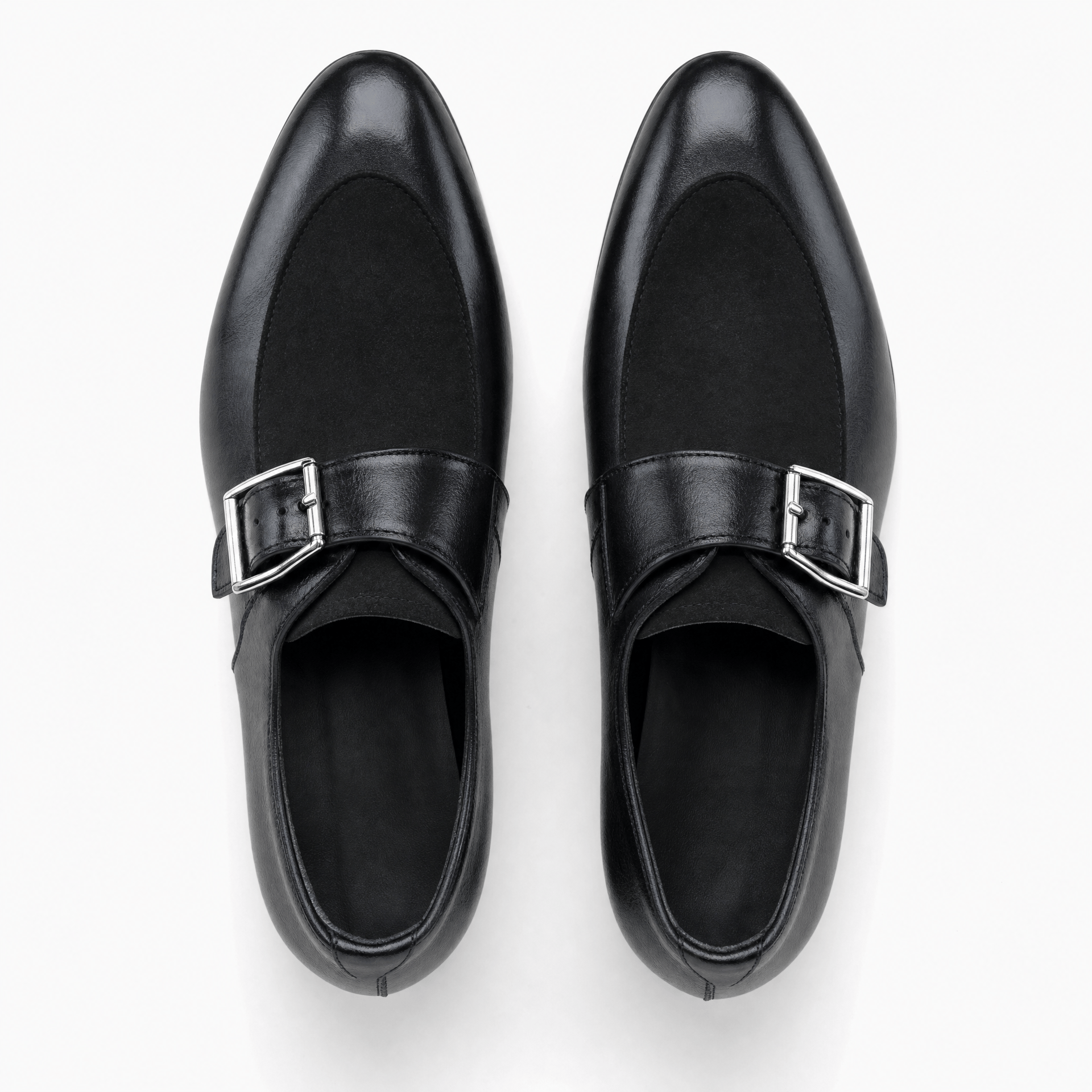 Gentry Morris Black Buckle Patent Loafers Boys