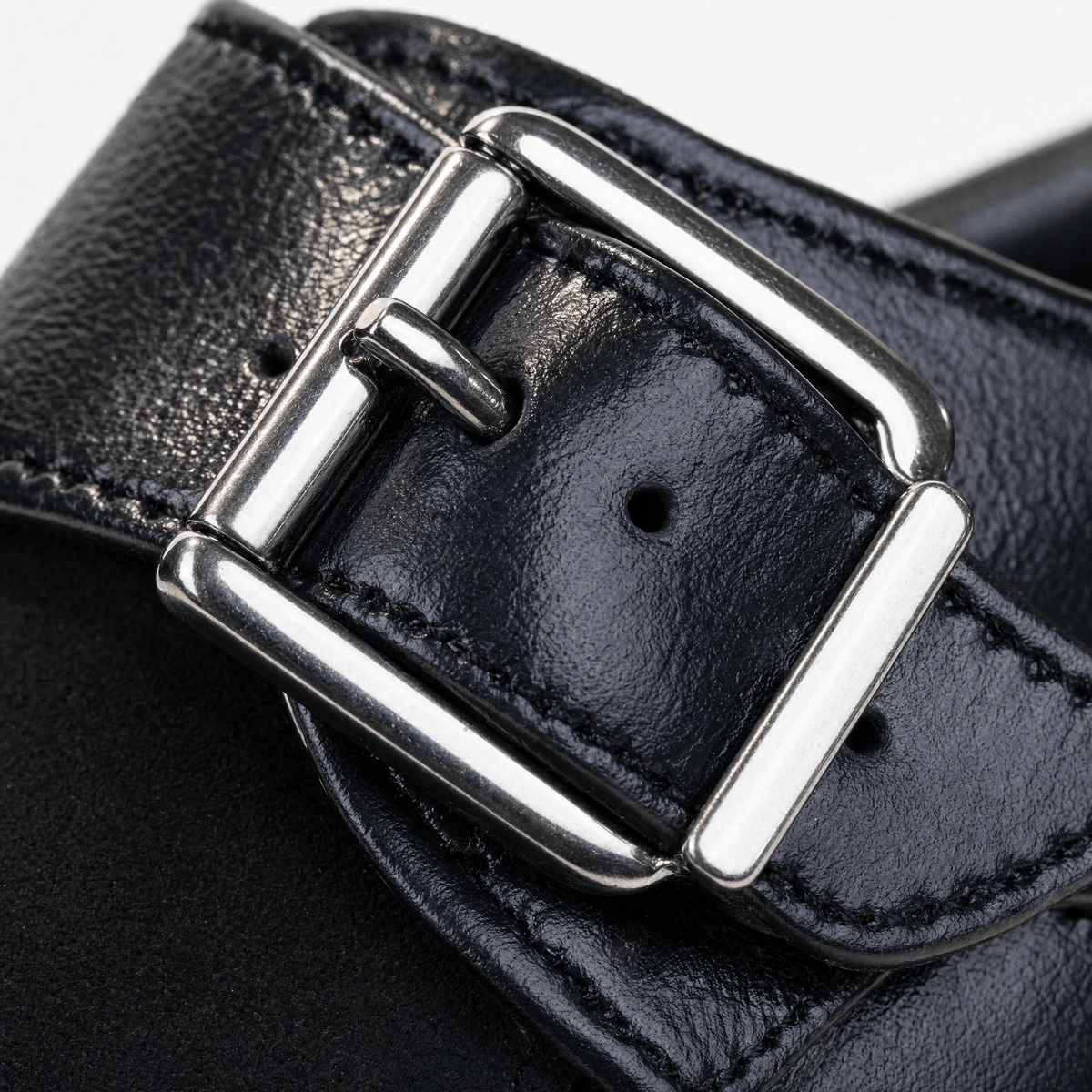Gentry Morris Black Buckle Patent Loafers Boys