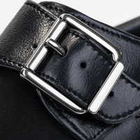 Gentry Morris Black Buckle Patent Loafers Boys