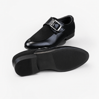 Gentry Morris Black Buckle Patent Loafers Boys
