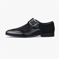 Gentry Morris Black Buckle Patent Loafers Boys