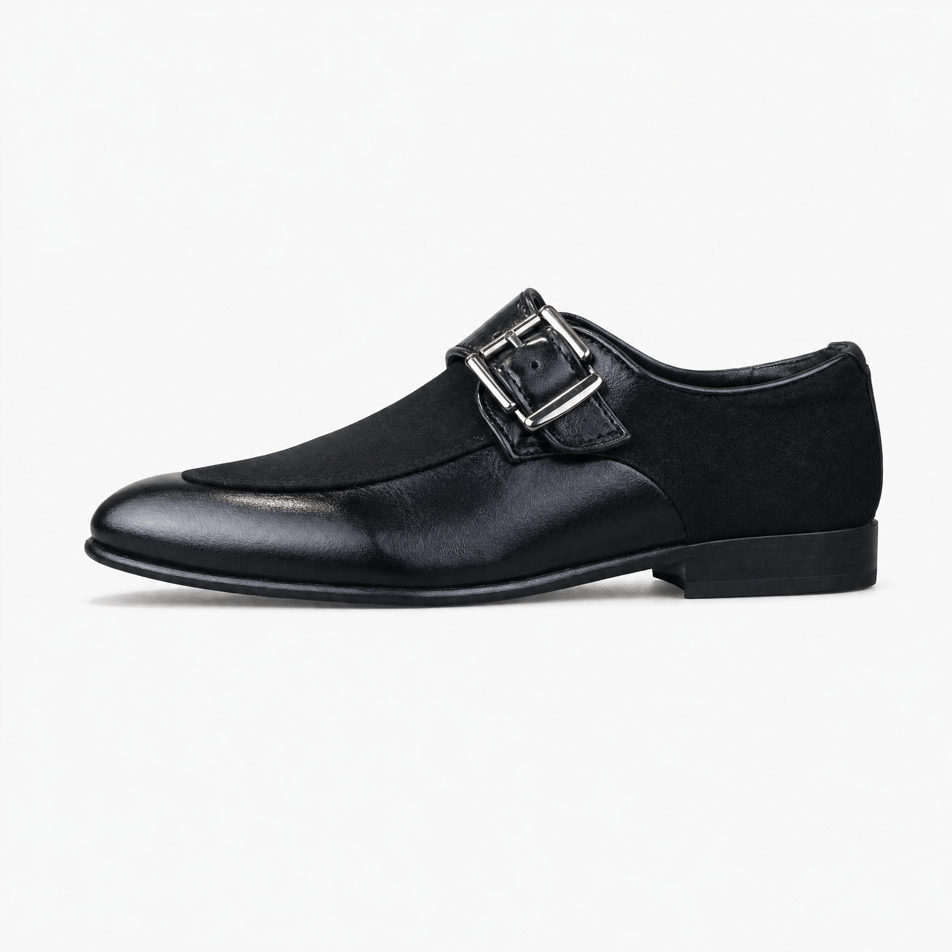 Gentry Morris Black Buckle Patent Loafers Boys