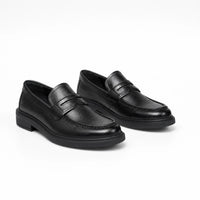 Gentry Morris Black Chunky Penny Loafers Mens
