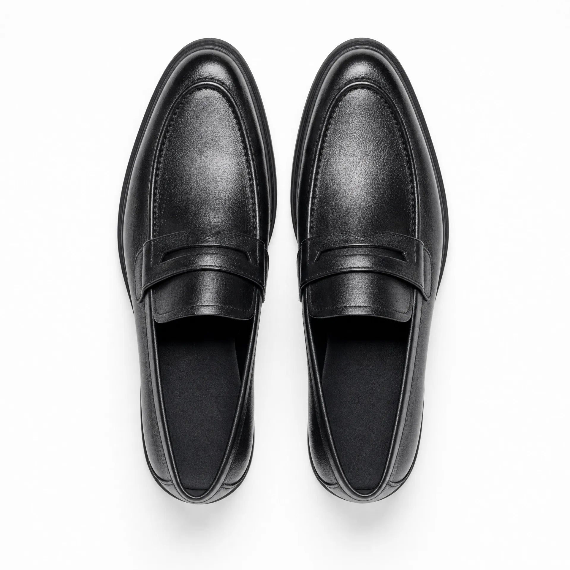 Gentry Morris Black Chunky Penny Loafers Mens
