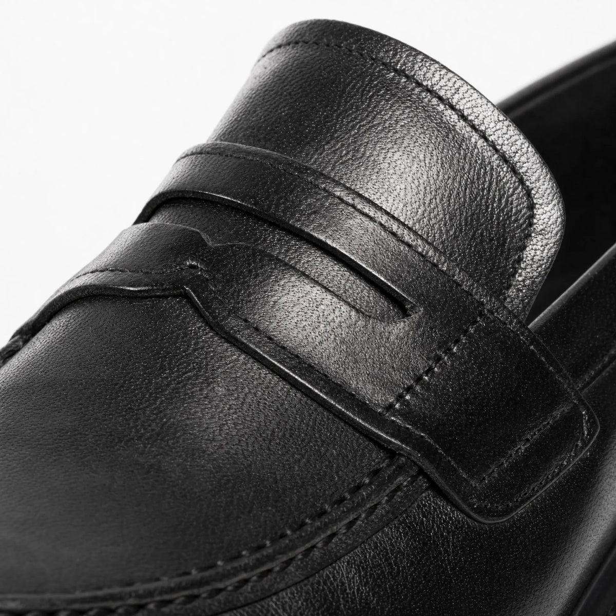 Gentry Morris Black Chunky Penny Loafers Mens