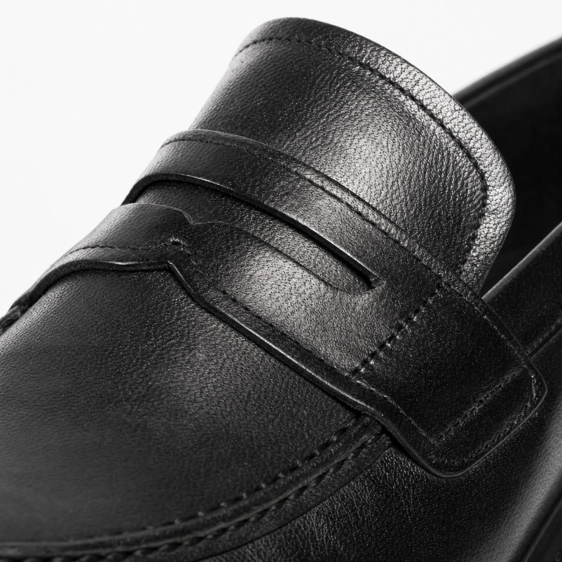 Gentry Morris Black Chunky Penny Loafers Mens