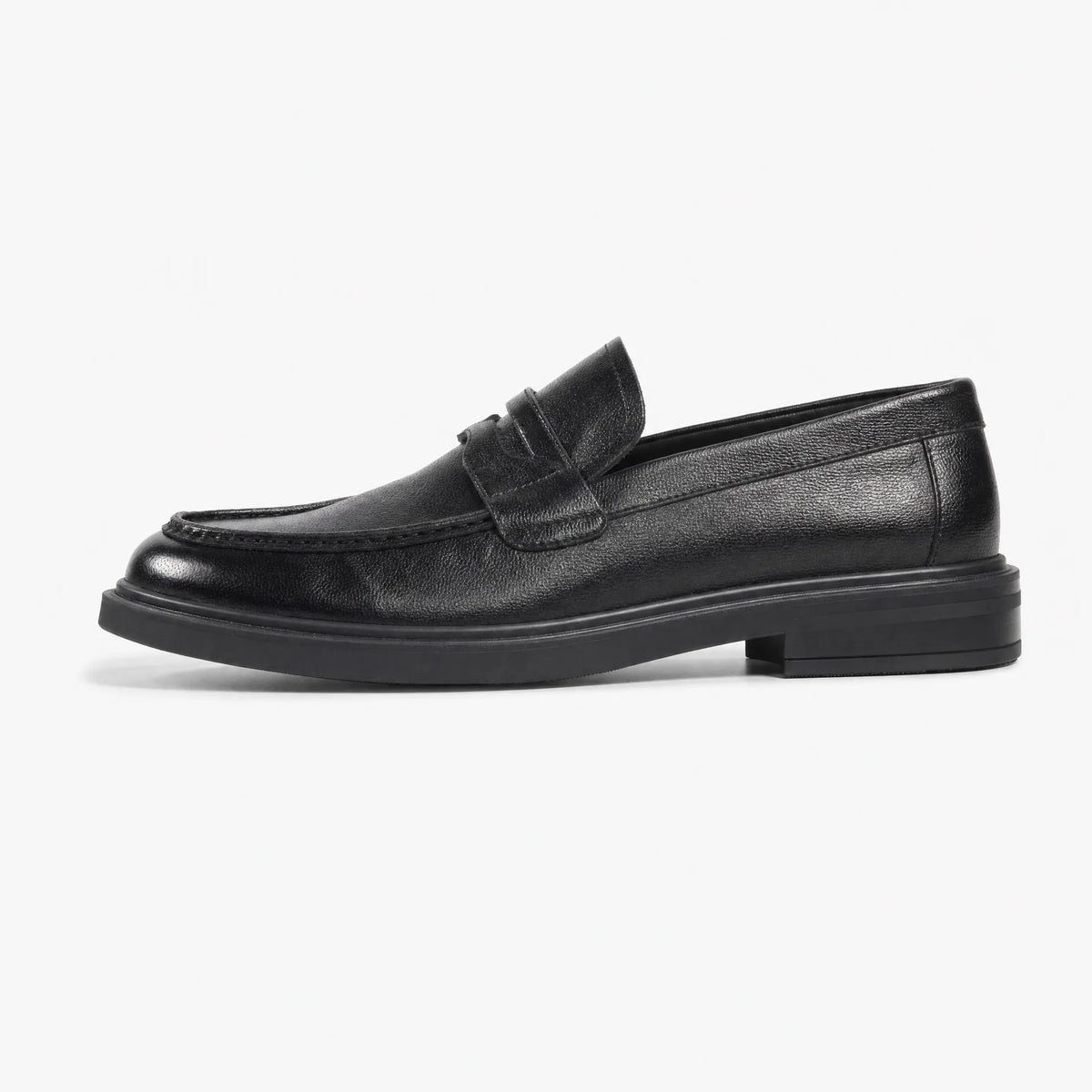 Gentry Morris Black Chunky Penny Loafers Mens
