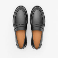 Gentry Morris Black Chunky Platform Loafers