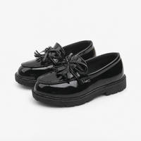 Gentry Morris Black Chunky Tassel Loafers